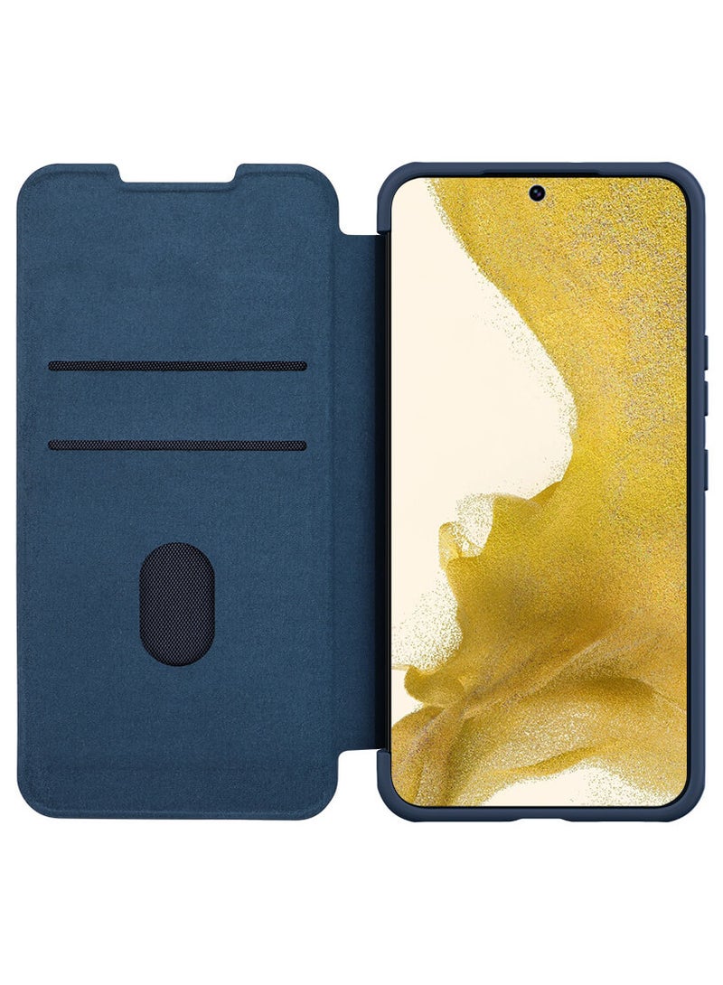 Nillkin Qin Pro Leather Cover Case Designed For Samsung Galaxy S23 Plus - Elite Blue - Image 5