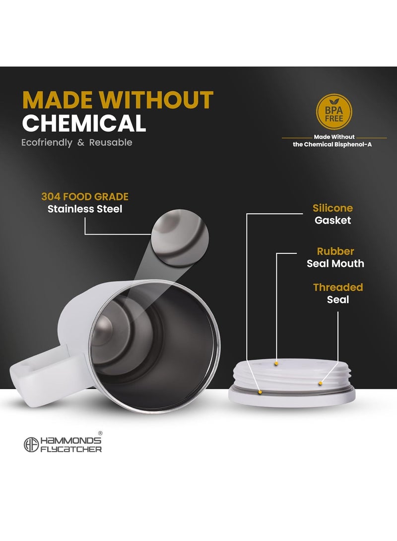 HAMMONDS FLYCATCHER 1200ML Insulated Tumbler with Straw, BPA-Free Travel Mug for Hot & Cold Beverages & Water, Sipper Coffee Tumbler Bottle, Leakproof Tumblr for Car, Gym, Yoga, Hiking - Image 3