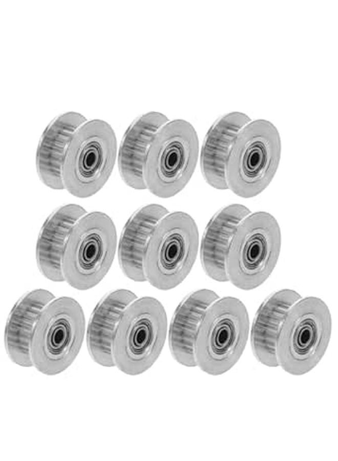 Aluminum Alloy 20 Teeth 3mm Bore 2GT Timing Belt Pulley Set for 3D Printer CNC Drive - Image 1