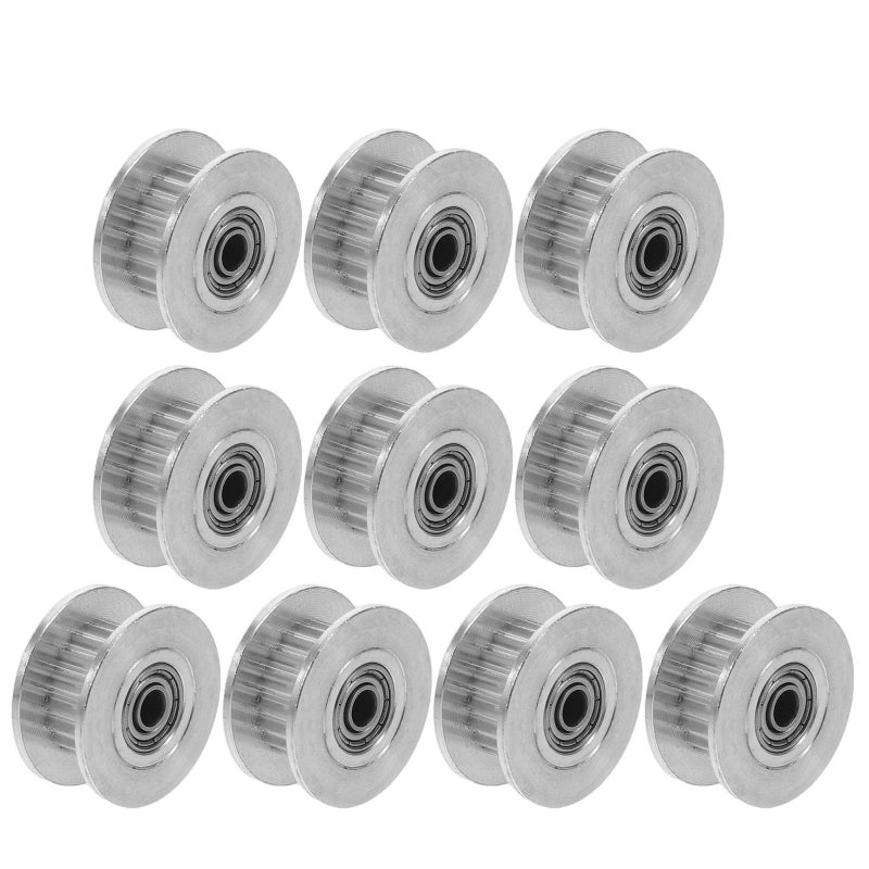 Aluminum Alloy 20 Teeth 3mm Bore 2GT Timing Belt Pulley Set for 3D Printer CNC Drive - Image 2