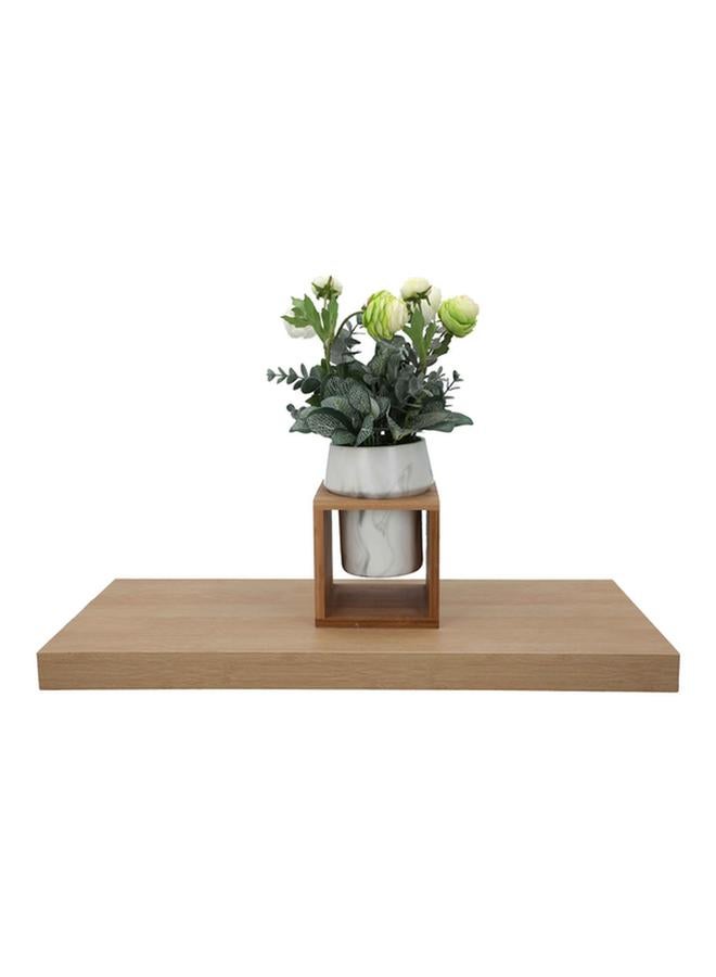 HONEY BEE Modern and Elegant Design Rectangular Wall Mounted MDF Floating Shelf Oak - Image 4