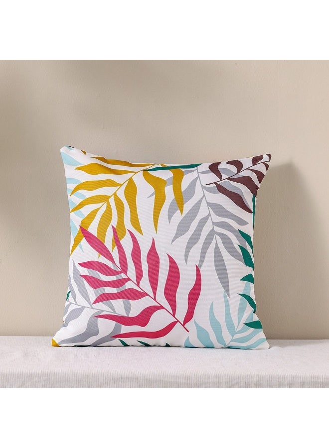 DANUBE HOME وسادة رمي بسحاب بدون حواف | وسادة رمي للحديقة ديكور المزرعة | وسادة زخرفية لمقاعد الكراسي الخارجية الأريكة الأرجوحة الجازبو 45X45 سم - طباعة توريسينا - Image 1