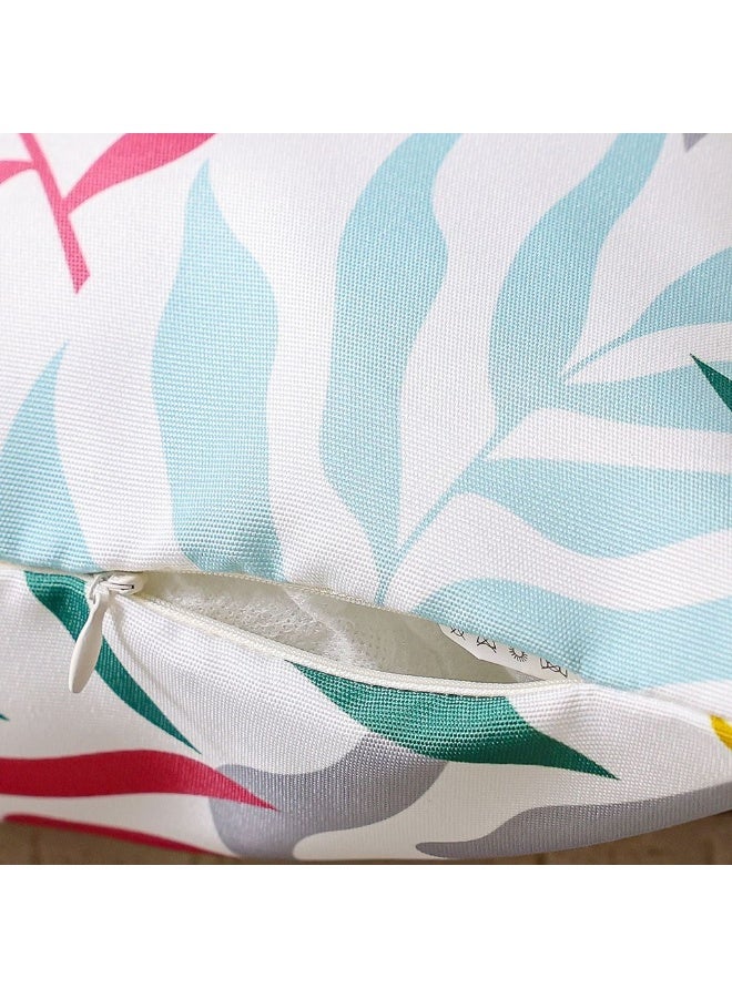 DANUBE HOME وسادة رمي بسحاب بدون حواف | وسادة رمي للحديقة ديكور المزرعة | وسادة زخرفية لمقاعد الكراسي الخارجية الأريكة الأرجوحة الجازبو 45X45 سم - طباعة توريسينا - Image 3