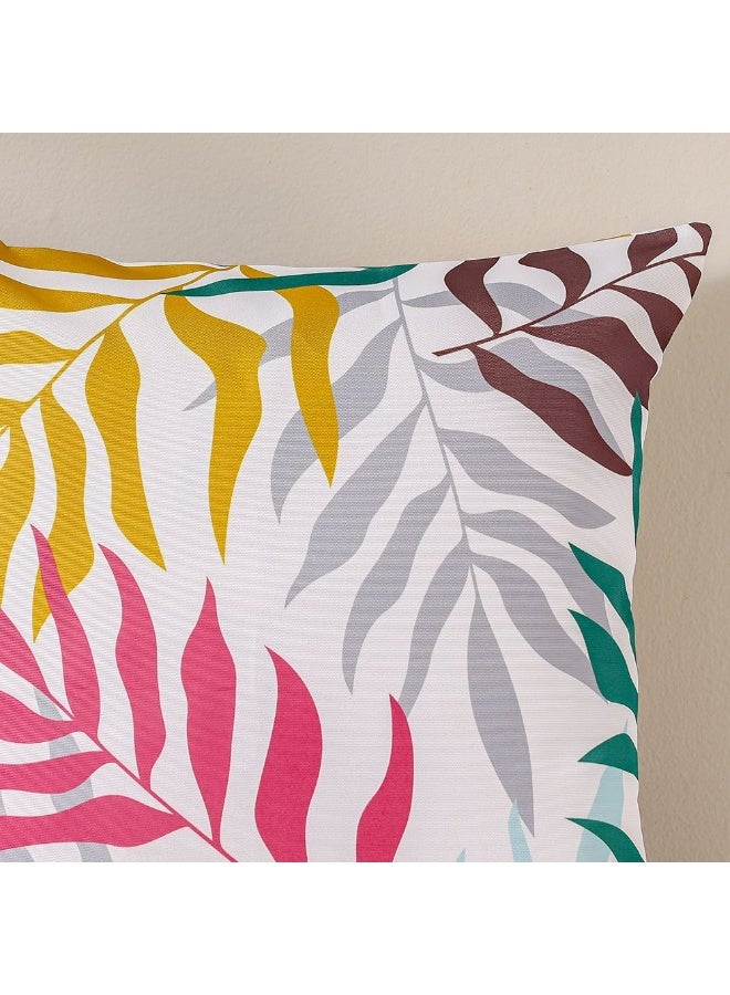 DANUBE HOME وسادة رمي بسحاب بدون حواف | وسادة رمي للحديقة ديكور المزرعة | وسادة زخرفية لمقاعد الكراسي الخارجية الأريكة الأرجوحة الجازبو 45X45 سم - طباعة توريسينا - Image 2