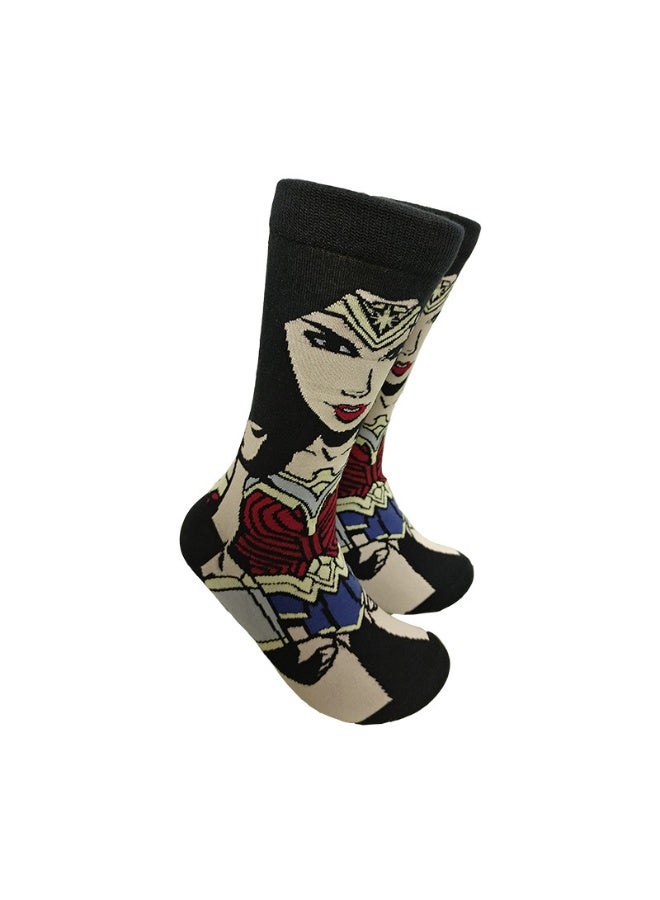 .Novelty Anime Crew Socks, Street Fashion Trendy Cotton Blend Socks, Casual Fashion Socks for Men & Women(5P)) - Image 2