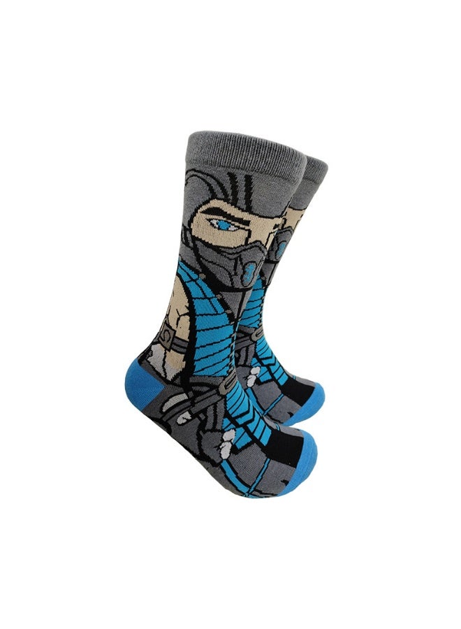 .Novelty Anime Crew Socks, Street Fashion Trendy Cotton Blend Socks, Casual Fashion Socks for Men & Women(5P)) - Image 5