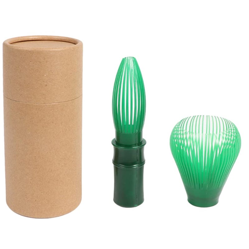 OUGETHER Resin Matcha Whisk Chasen Brush Tools For Matcha Green Tea Powder Reusable Powder Whisk Prepare Japanese Matcha Tea (Green) - Image 3