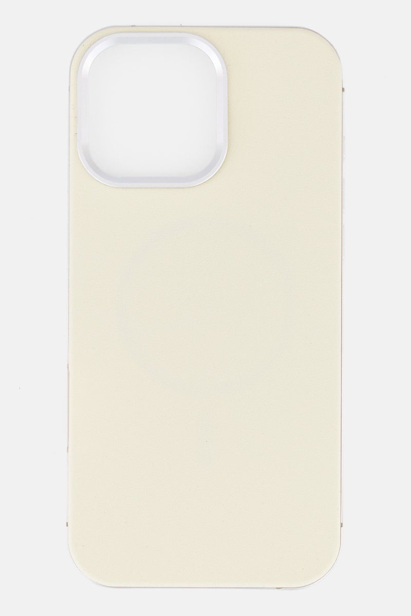 LEVELO حافظة هاتف آيفون 16 برو ماكس ميا متوافقة مع ماغسيف، عاجي - Image 1