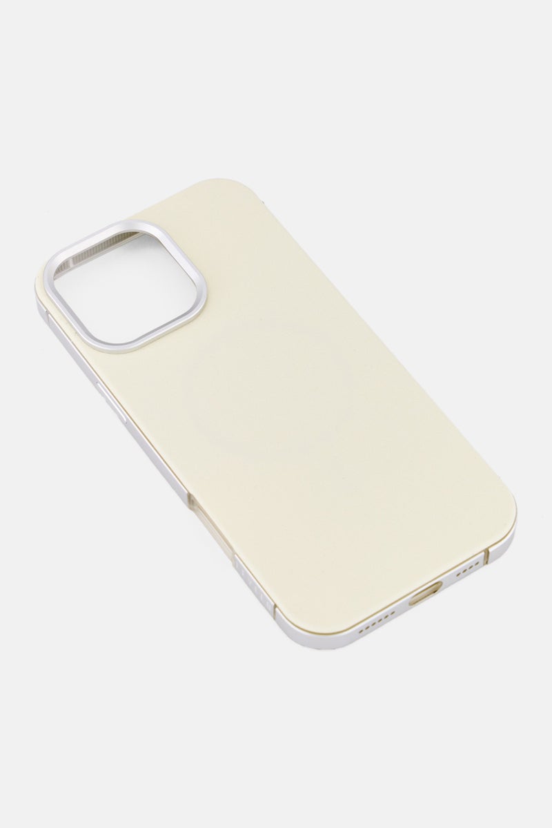 LEVELO حافظة هاتف آيفون 16 برو ماكس ميا متوافقة مع ماغسيف، عاجي - Image 3