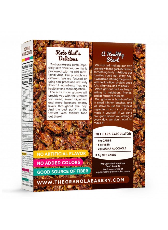 YOLEEZ TGB Chocolate Keto Granola | 1g Net Carb Cereal | Gluten Free Low Carb Nut Snack, 10 Ounces  - Image 3