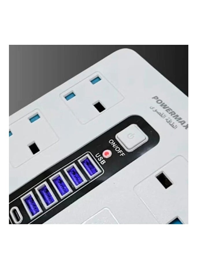 6-prong power strip with 6 outlets, 5-meter cable length M/MX67 - Image 4