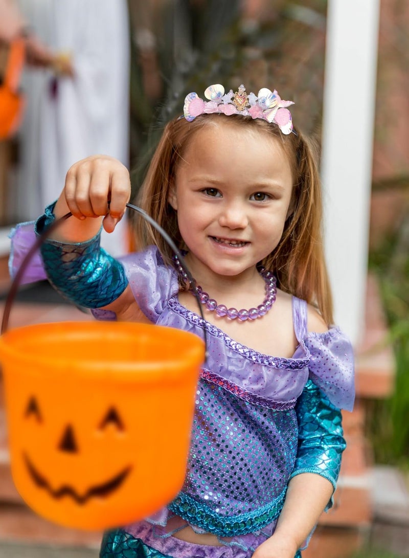 Loquat Mermaid Crown for Girls Pink Mermaid Headband Girls Seashell Crown for little Mermaid Party Decorations Mermaid Birthday Decorations, Mermaid Accessories  Costumes for Women - Image 5