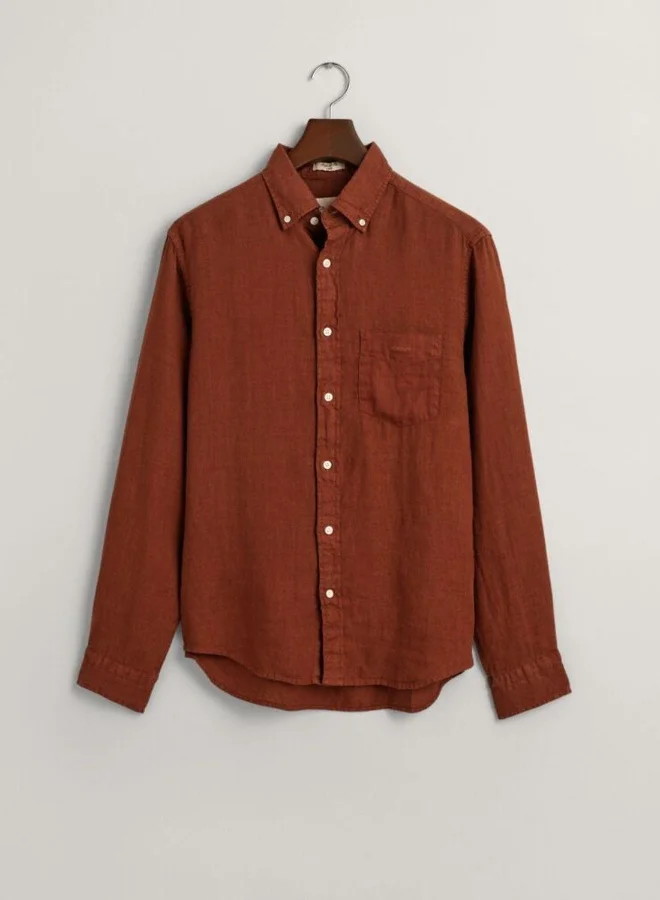 GANT Gant Regular Fit Garment-Dyed Linen Shirt