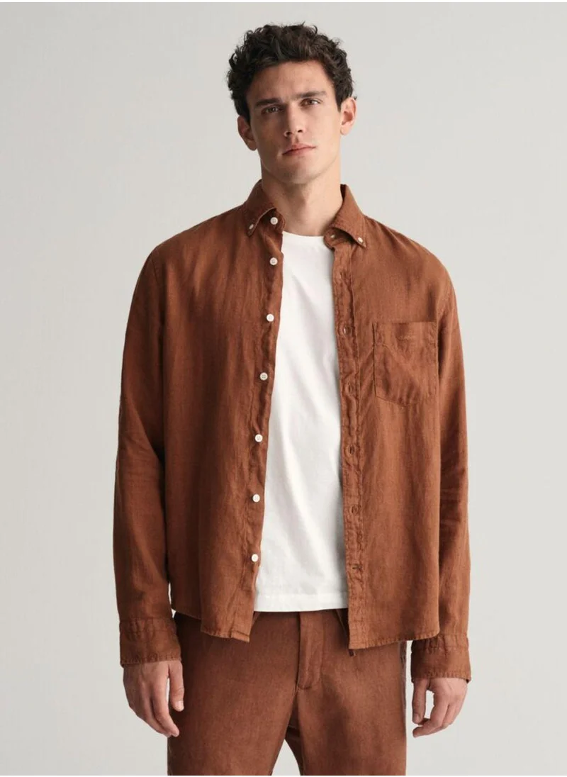 GANT Gant Regular Fit Garment-Dyed Linen Shirt