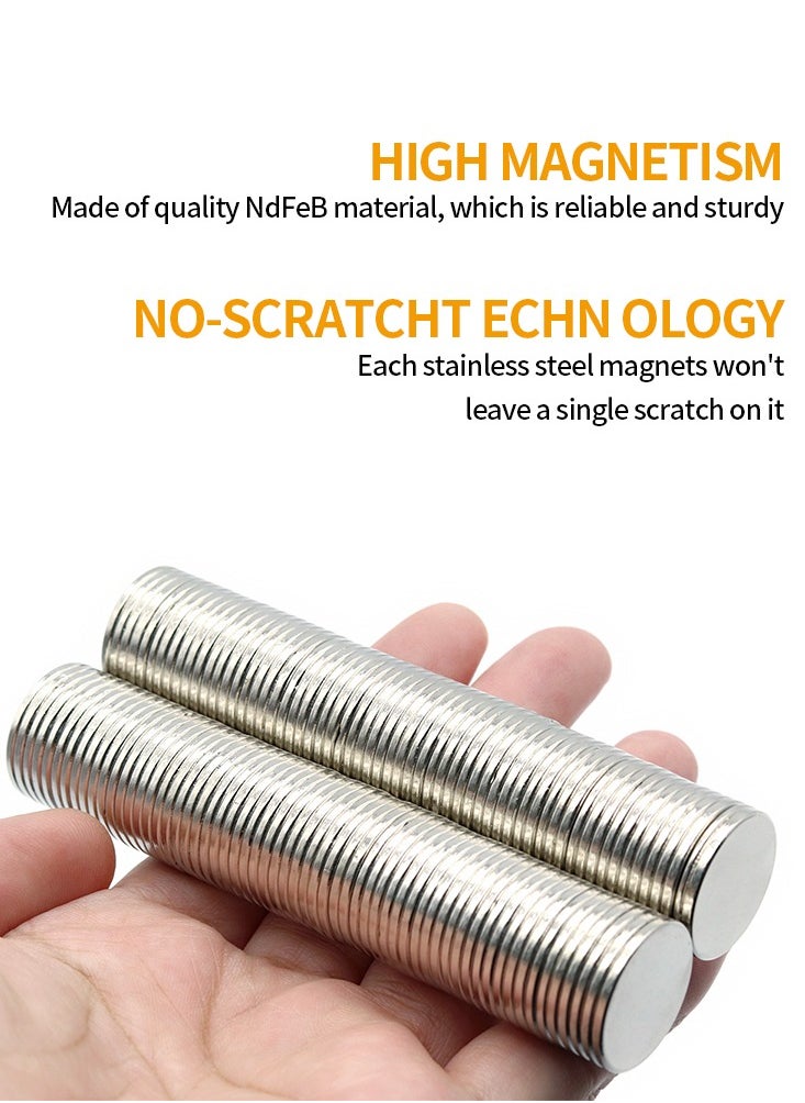 Generic - 20Pcs 0.79x0.08inch Magnet Round NdFeB Permanent Magnetic imanes Refrigerator Magnets Office magnets 20x2mm - Image 1