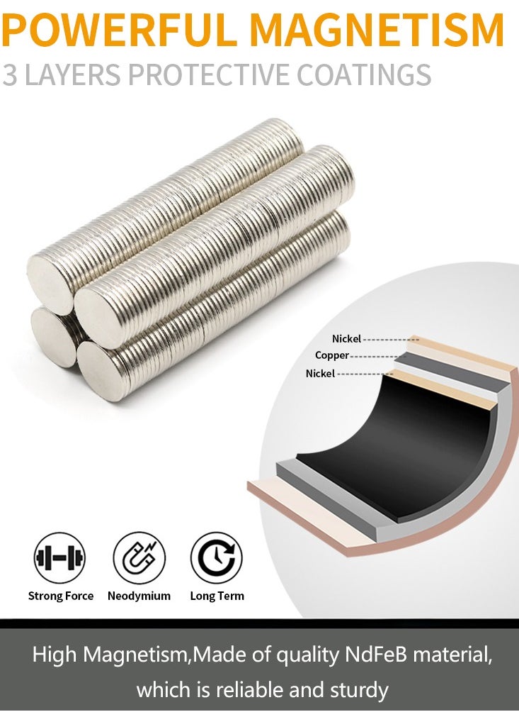 Generic - 20Pcs 0.79x0.08inch Magnet Round NdFeB Permanent Magnetic imanes Refrigerator Magnets Office magnets 20x2mm - Image 1