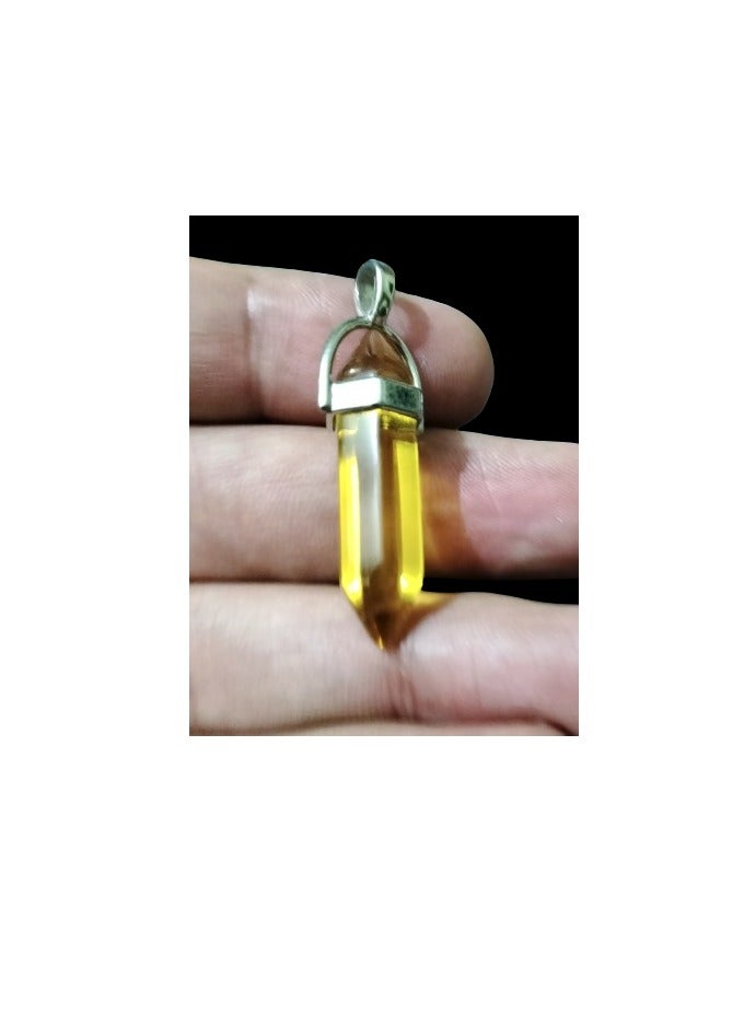 amazing citrine pendant necklace unisex