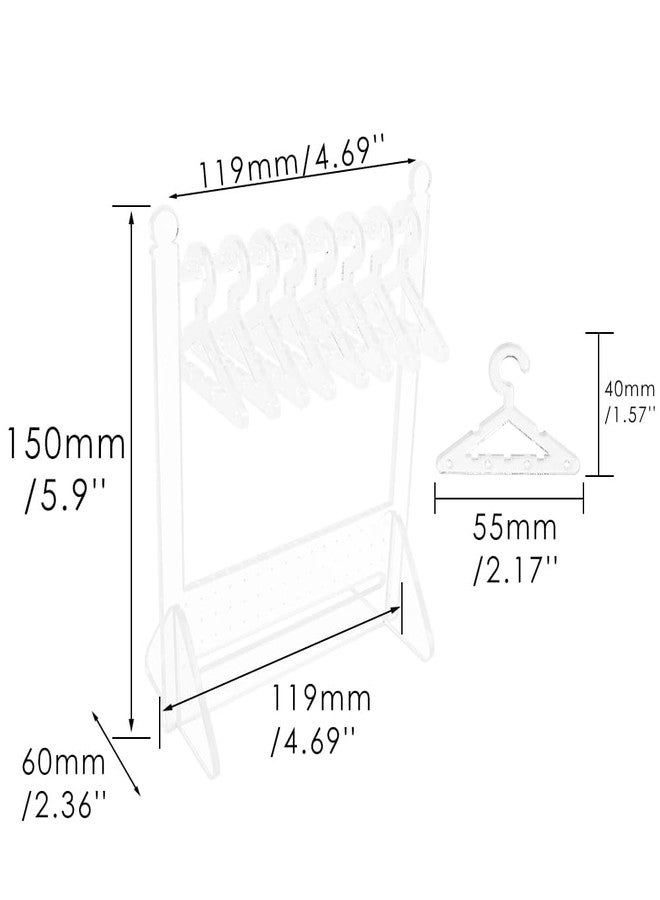 MINTOX Earring Holder Stand Clear Acrylic Earrings Rack Mini Hangers Display Stand Jewelry Organizer Storage for Women Girls - Image 3