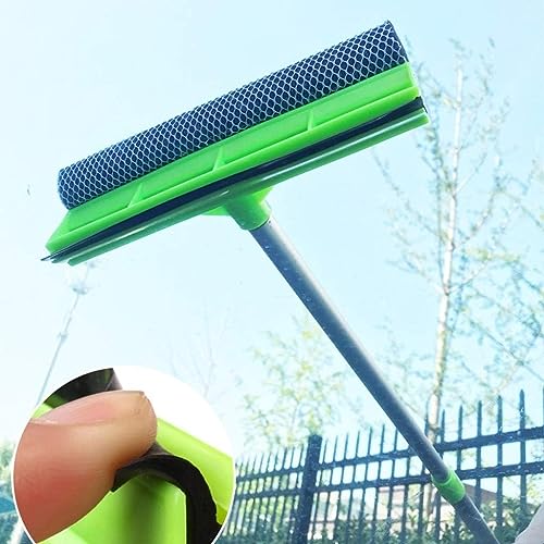 GNEY Standard Window Squeegee Professional, 2-in-1 Window Cleaner with Telescopic [25 x 100] Car Windshield Squeegee for Window Cleaning - All-Purpose Window Cleaning Tool with Long Hanle - Image 3