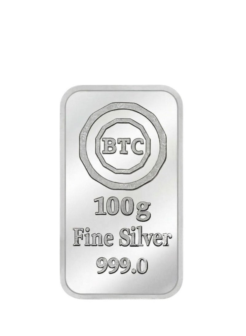 BTC 100g Silver Ingot -Al Haram - Image 2