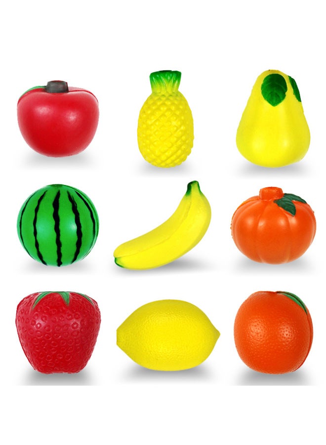 إسكدنيا انفجارات عبر الحدود نموذج محاكاة الفاكهة من مادة البولي يوريثين كرة ضغط الموز الصغيرة الدعائم الليمونية لعبة الضغط بالقرصة - اللون: تفاحة / سعر واحد (4 * 3.3 سم) - Image 1