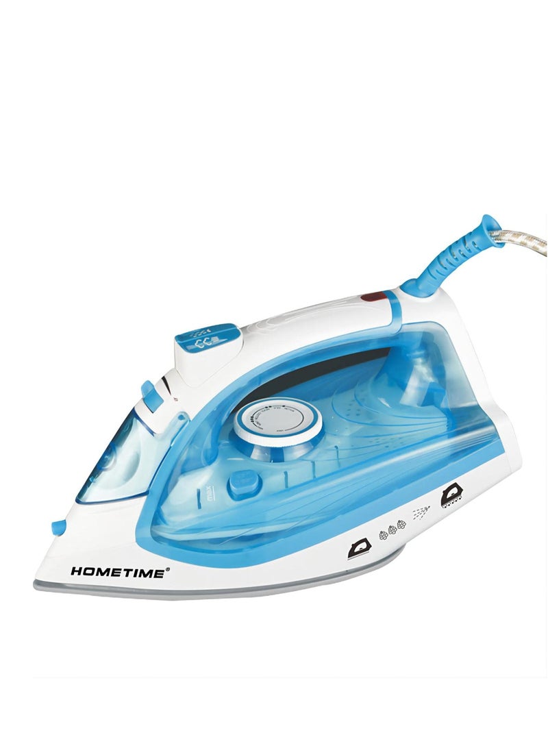 Wtrtr HOMETIME 2200W Steam Iron,Ceramic Coated Sole plate,1 Years Warranty.2069-B (Light blue)  - Image 1