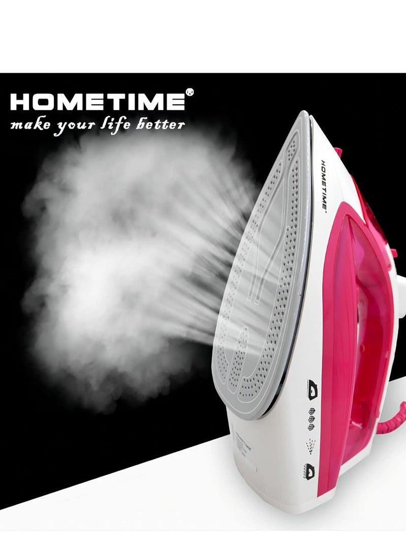 Wtrtr HOMETIME 2200W Steam Iron,Ceramic Coated Sole plate,1 Years Warranty.2069-B (Light blue)  - Image 4