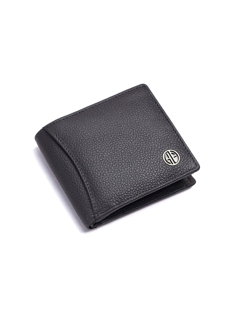 HAMMONDS FLYCATCHER - HAMMONDS FLYCATCHER Genuine Leather Wallet for Men, RFID Protected Leather Purse for Men, Money Purse for Men, Bi-Fold Wallet, 6 Card Slots, 3 ID Slots, Coin Pocket, Hidden Pockets - Grey - Image 1