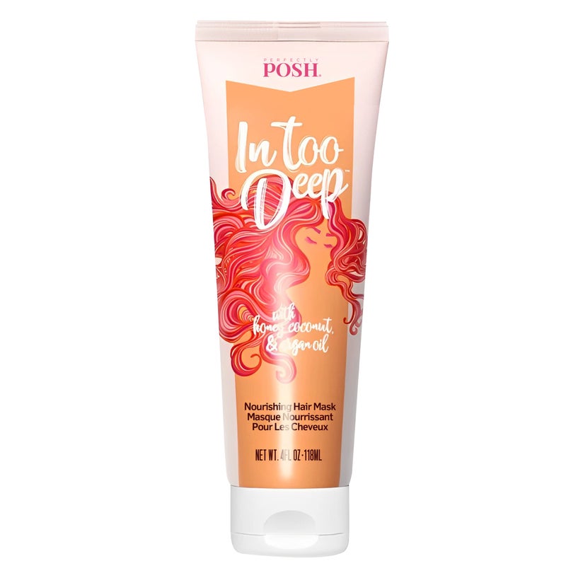 Perfectly Posh - In Too Deep Nourishing Hair Mask - Deep Conditioner for Dry & Damaged Hair - Restores & Strengthens - for All Hair Types - 3oz - Image 1