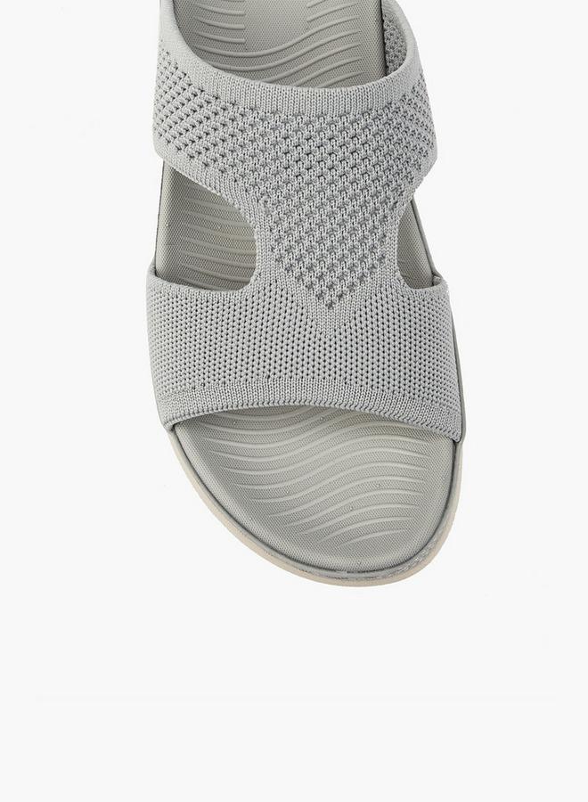 Flora Bella By Shoexpress Textured Slip-On Sandals - Image 4