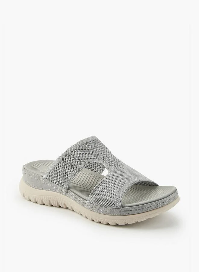 Textured Slip-On Sandals