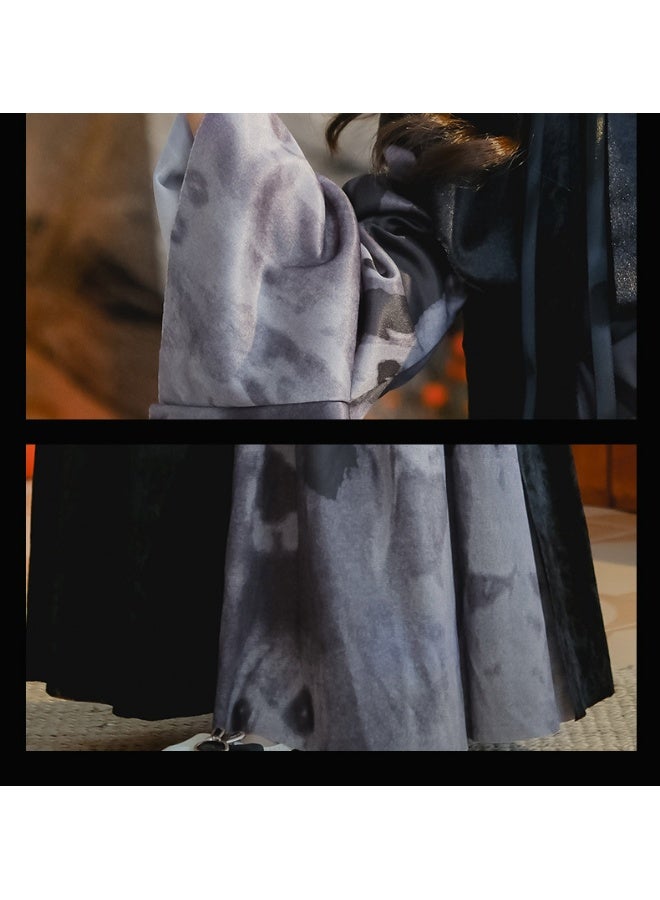 xozgdovg Halloween Skeleton Long Dress Costume  - Image 3