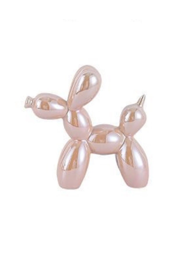 1 Piece Balloon Dog Statue Decoration Ornament, 18x22 cm, Pink Color.  - Image 1