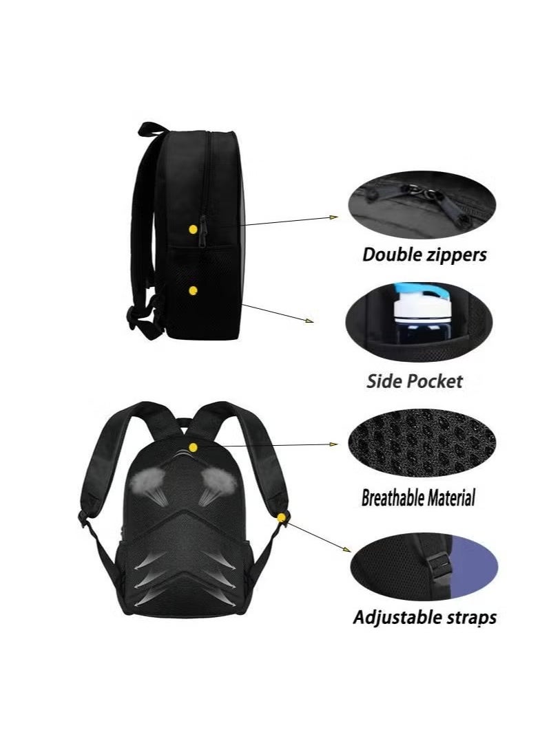 POP MART 3 pcs set POP MART Labubu Children Backpack Daypack Schoolbag Girls  Boys School Book bag with Lunch Box Pen Case  - Image 3