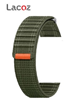 Lacoz Lacoz Fabric Sports Loop Smart Watch Straps Compatible with 49mm 45mm 44mm 42mm Smart Watches Green  - Image 1