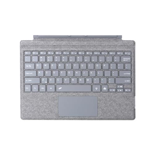 Zoof Type Cover for Microsoft Surface Pro 7 Pro 76 54 3 123 inch UltraSlim Wireless Bluetooth Tablet Keyboard with Multi Touchpad Ash - Image 1