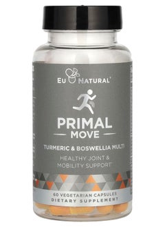 Eu Natural Primal Move Turmeric & Boswellia Multi 60 Vegetarian Capsules 