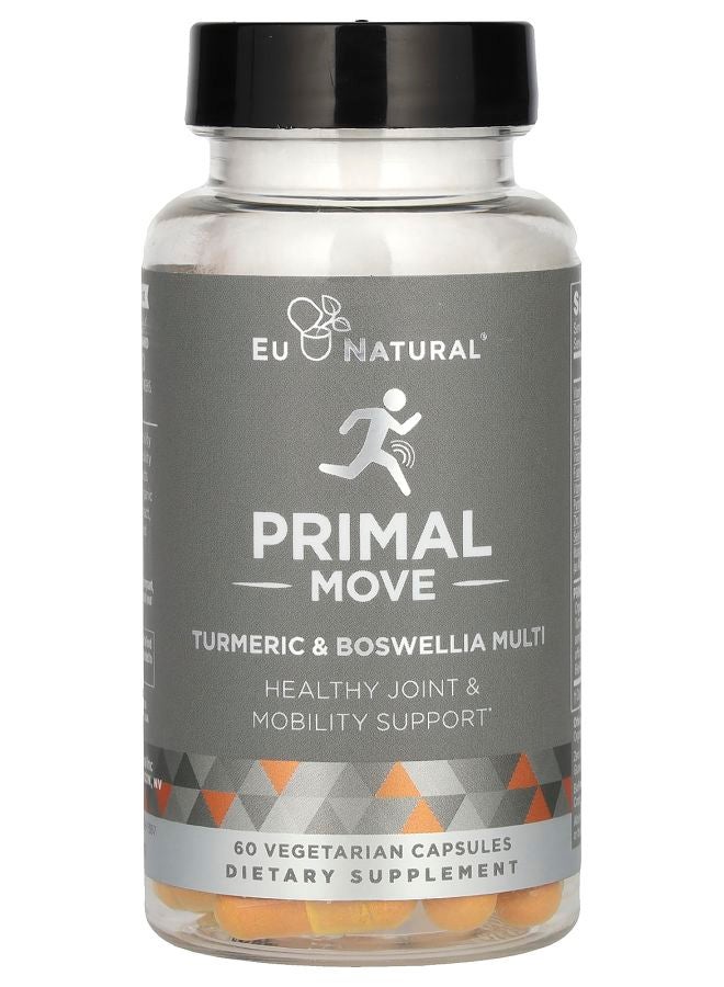 Primal Move Turmeric & Boswellia Multi 60 Vegetarian Capsules