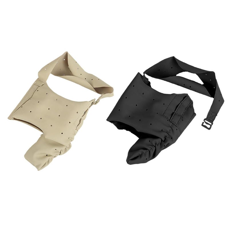 Bunion Corrector Toe Separator 2Pcs Set Ultra Thin Breathable Foot Wrap Support Day Night Use Size S 30 35 Black - Image 2