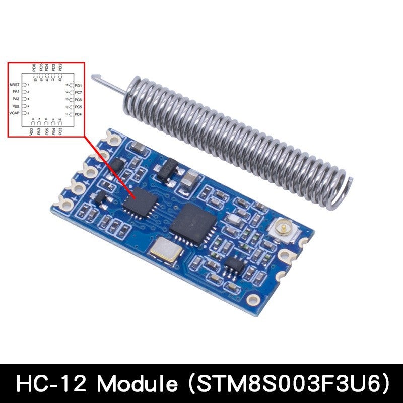 Hc-12 Wireless Module 433Mhz Receiving And Transmitting 1Km Serial Communication Transparent Transmission Data Transmission Si4438 Networking - Image 1