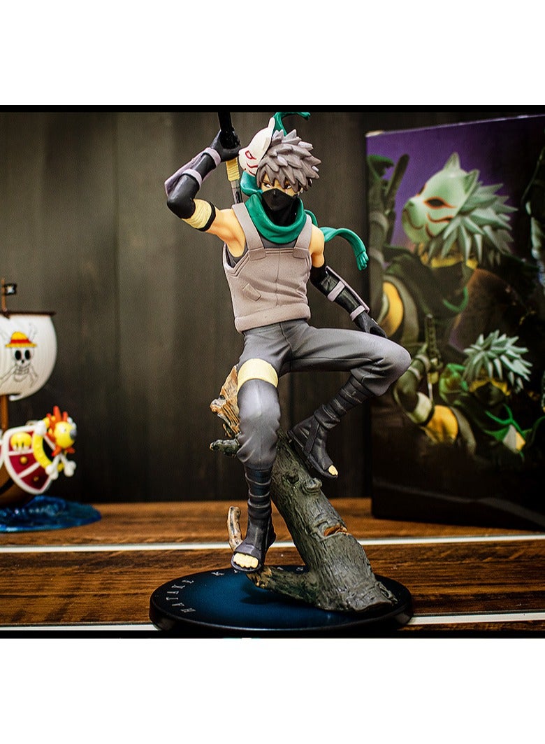 general Naruto Shippuden Dark Hachiki Kakashi Figure Anime peripheral model ornaments exquisite restoration room decoration 23cm - Image 1