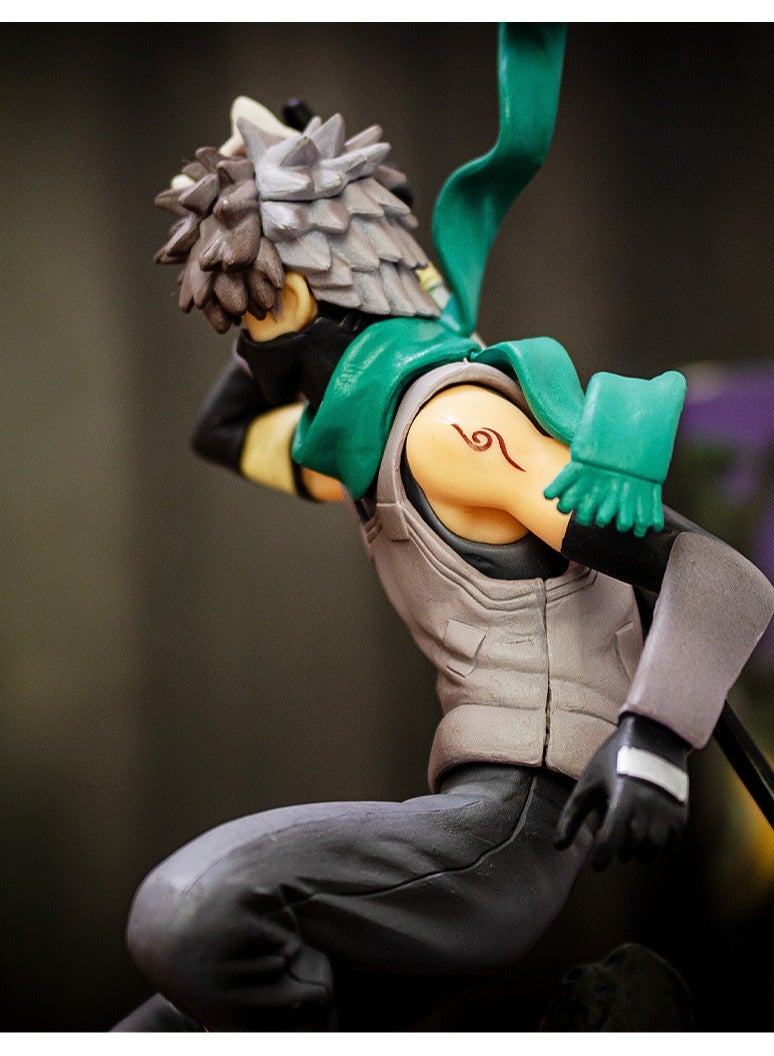 general Naruto Shippuden Dark Hachiki Kakashi Figure Anime peripheral model ornaments exquisite restoration room decoration 23cm - Image 3