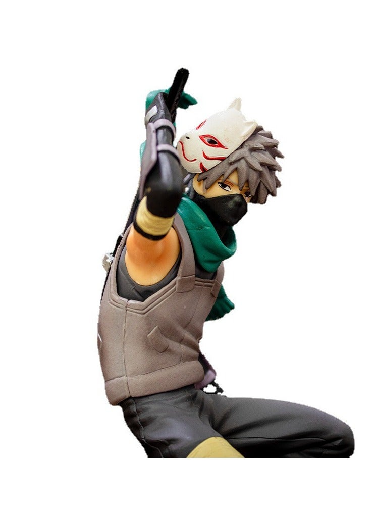general Naruto Shippuden Dark Hachiki Kakashi Figure Anime peripheral model ornaments exquisite restoration room decoration 23cm - Image 4
