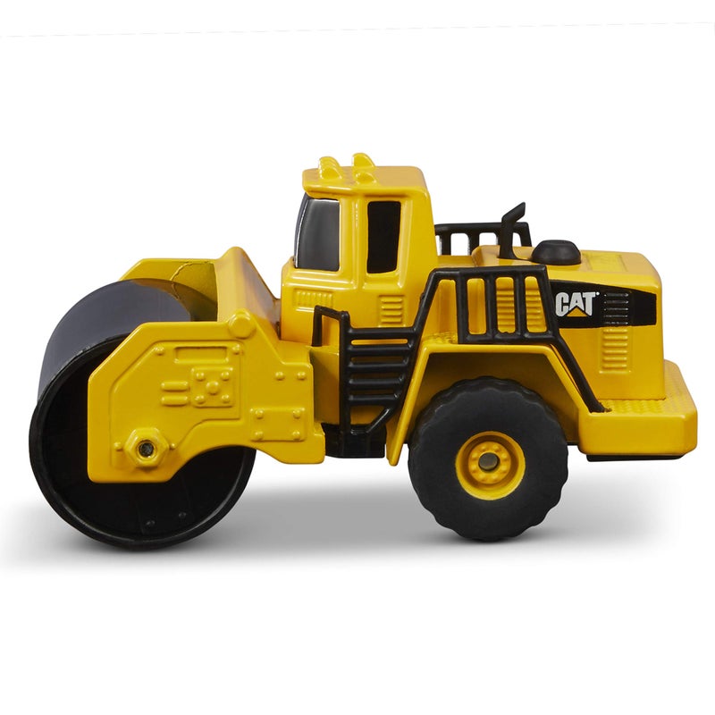 CAT Construction Toys CAT Construction Die Cast Metal 3 Pack Vehicles - Steam Roller/Excavator/Wheel Loader for Ages 3+ - Image 4