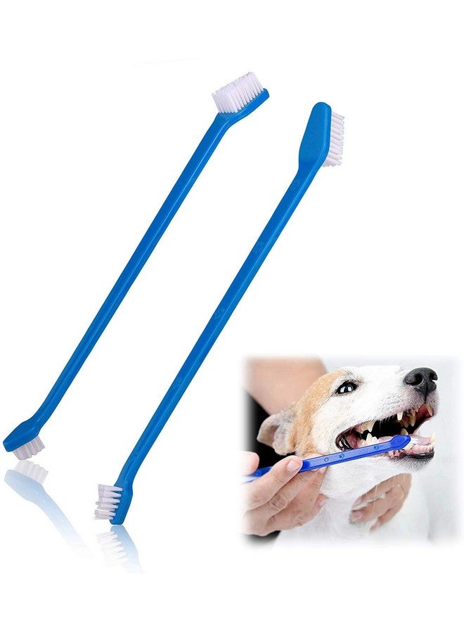 Double Headed Dental Cleaning Toothbrush For Dogs Cats Puppy -Set Of 2 - Image 1