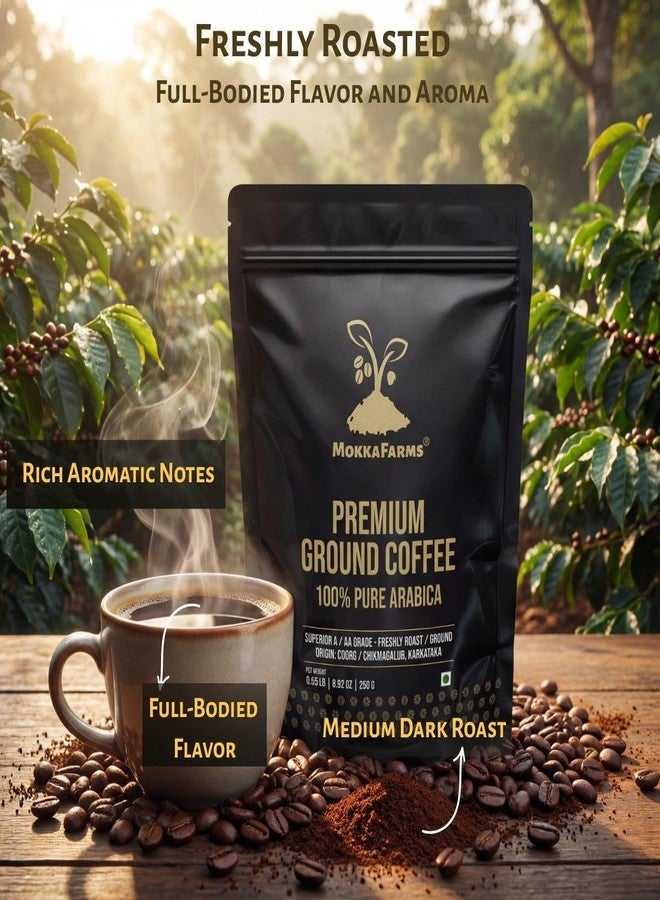 MOKKAFARMS قهوة موكا فارمز الممتازة ١٠٠٪ أرابيكا نقية - تحضير فرنسي - تحميص خفيف | طازجة ومن منشأ واحد | حبوب مزارع A/AA | غنية بالنكهة والرائحة | كيس بسحاب أحادي الاتجاه - Image 2