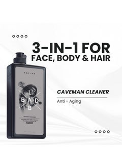 Anti-Aging 3-In-1 Caveman Cleaner For Face, Body & Hair | Men'S Shower Gel Infused With Vitamin E, Fluidipure™ 8G & Red Snow Extract For Ph Restoration, Anti-Oxidation & Odour Control (400Ml) - pzsku/Z1A5C7F137F06B96FF0E8Z/45/_/1735816863/8df6df63-338b-475d-81ad-cf4fe799b721