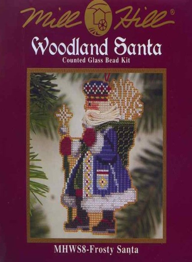 Mill Hill Frosty Santa Beaded Counted Cross Stitch Ornament Kit Mill Hill 2001 Woodland Santas MHWS8 - Image 2