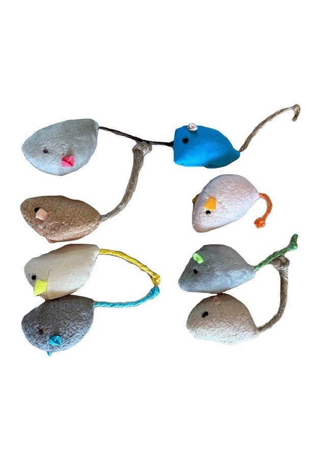 Durable Chew-Resistant Realistic Plush Mice Cat Teething Toys, Long-Lasting Interactive Kitten Toys - Image 1