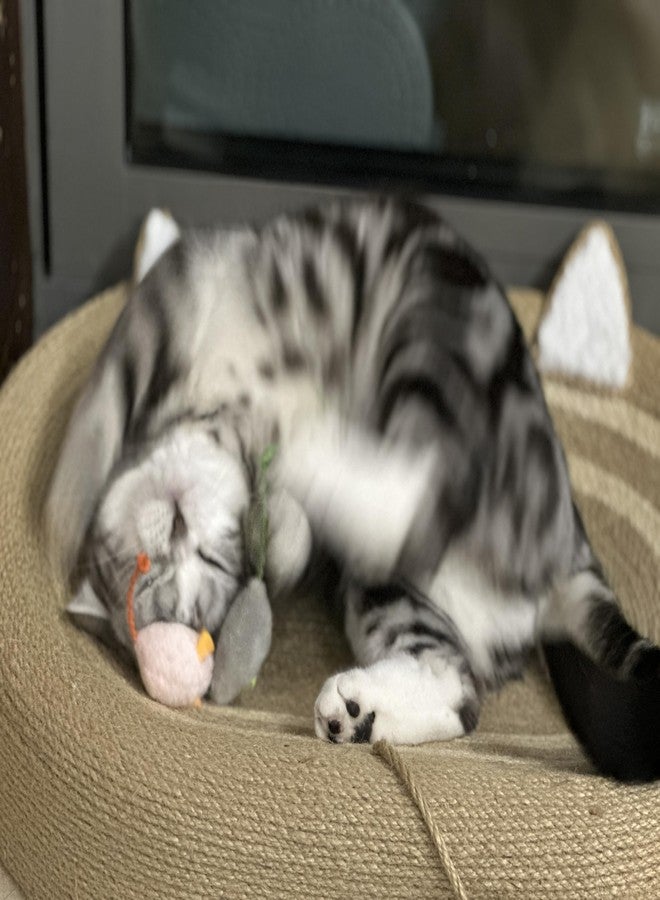 Durable Chew-Resistant Realistic Plush Mice Cat Teething Toys, Long-Lasting Interactive Kitten Toys - Image 4